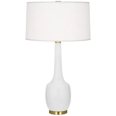 Robert Abbey , Delilah, Daisy Glazed Ceramic, Table Lamp