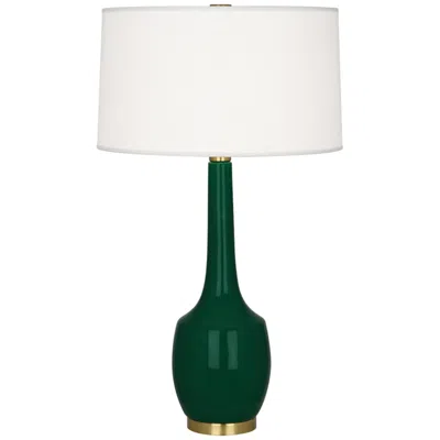 Robert Abbey , Delilah, Jungle Glazed Ceramic, Table Lamp