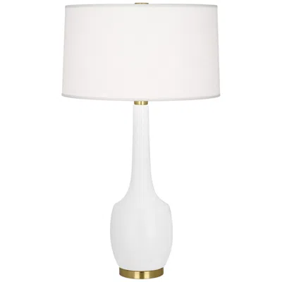 Robert Abbey , Delilah, Matte Daisy Glazed Ceramic, Table Lamp