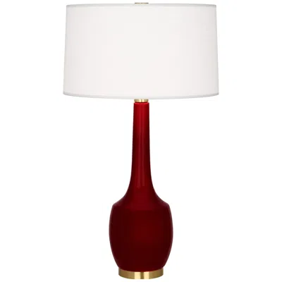 Robert Abbey , Delilah, Sangria Glazed Ceramic, Table Lamp