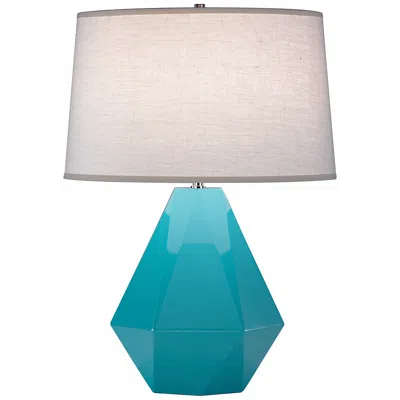 Robert Abbey Delta Egg Blue 22 1/2" High Table Lamp