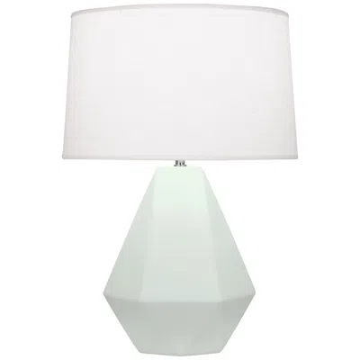Robert Abbey Delta Matte Celadon Glazed Ceramic Accent Table Lamp