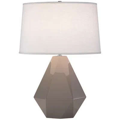 Robert Abbey Delta Smokey Gray Taupe 22 1/2" High Table Lamp