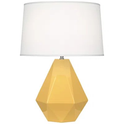 Robert Abbey Delta Sunset Yellow Ceramic Table Lamp