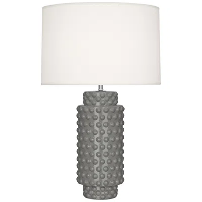 Robert Abbey Dolly 27 1/2" High Smokey Gray Taupe Ceramic Table Lamp