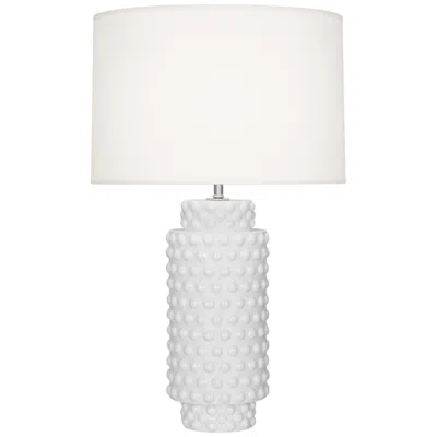 Robert Abbey , Dolly, Daisy Glazed Textured Ceramic, Table Lamp