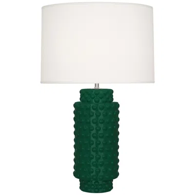 Robert Abbey , Dolly, Jungle Glazed Textured Ceramic, Table Lamp