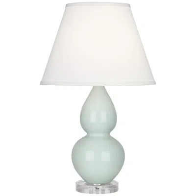 Robert Abbey Double Gourd 22" Celadon Blue Ceramic Accent Table Lamp