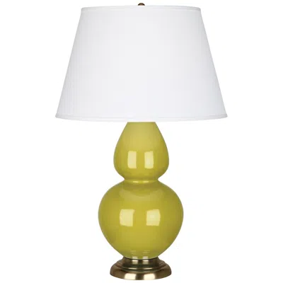 Robert Abbey Double Gourd 31" Citron Green Ceramic Table Lamp