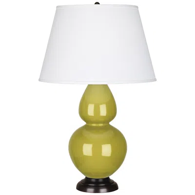 Robert Abbey Double Gourd 31" Citron Green Ceramic Table Lamp