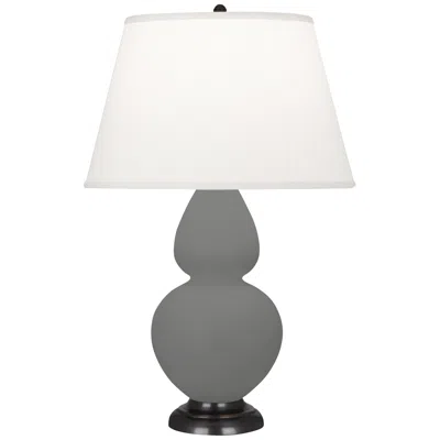 Robert Abbey Double Gourd 31" High Matte Ash Gray Table Lamp