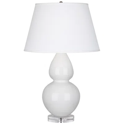 Robert Abbey Double Gourd White Ceramic Table Lamp