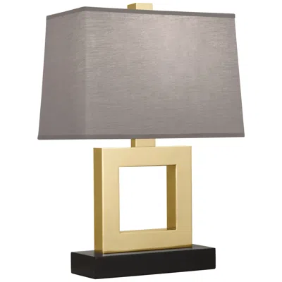Robert Abbey Doughnut 20 3/4" Gray And Brass Finish Modern Table Lamp