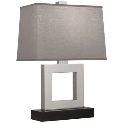 Robert Abbey Doughnut 20 3/4" Gray And Silver Modern Table Lamp