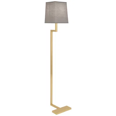 Robert Abbey Doughnut 49" Gray And Brass Modern Floor Lamp