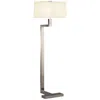 Robert Abbey Doughnut 53 1/2" Antique Silver Angular Modern Floor Lamp In White