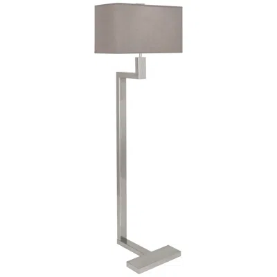 Robert Abbey Doughnut 53" Gray And Silver Modern Floor Lamp