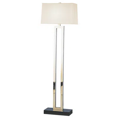Robert Abbey Doughnut 59 3/4" Modern Silver Finish Floor Lamp