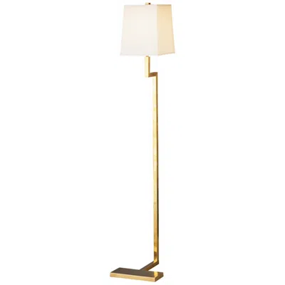 Robert Abbey Doughnut Antique Brass 48 3/4" High Doughnut Floor Lamp In White