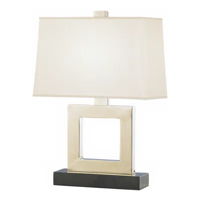Robert Abbey Duncan 20 3/4" High Silver Square Accent Table Lamp In Neutral