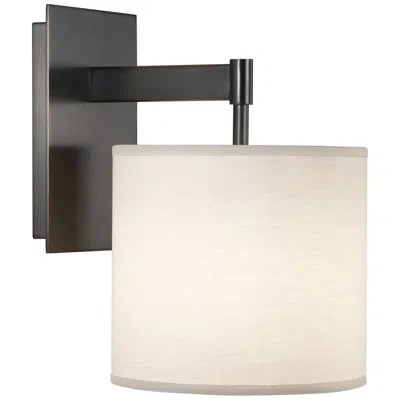 Robert Abbey Echo 1-light Armed Sconce In Deep Patina Bronze