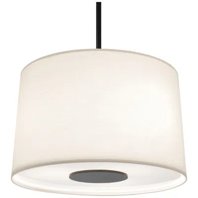 Robert Abbey Echo 3 - Light Shaded Drum Chandelier In Deep Patina Bronze