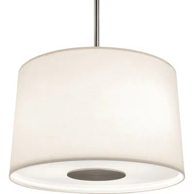 Robert Abbey Echo 3-light Single Drum Chandelier In Stainless Steel