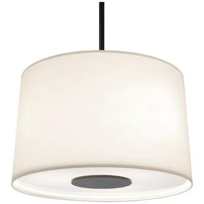 Robert Abbey Echo Pendant 20" Patina Bronze Finish W/white Fabric Shad
