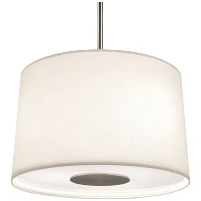 Robert Abbey Echo Pendant Stainless Steel W/ Fondine Fabric Shade