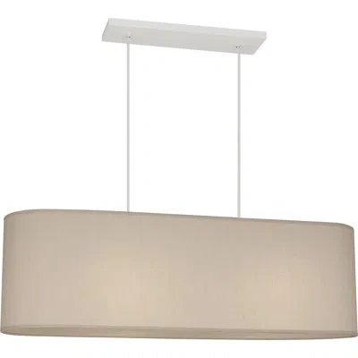 Robert Abbey Elena Pendant In Bone Dupioni