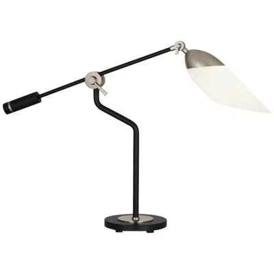 Robert Abbey Ferdinand Black And Nickel Adjustable Desk Lamp