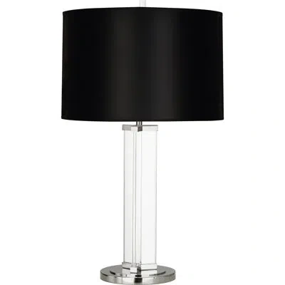 Robert Abbey Fineas 29.25" Table Lamp In Black Painted,polished Nickel