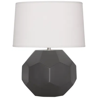 Robert Abbey Franklin 23 1/2" Matte Black Ash Ceramic Table Lamp