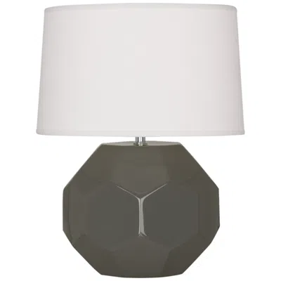 Robert Abbey Franklin Ash Glazed Ceramic Accent Table Lamp