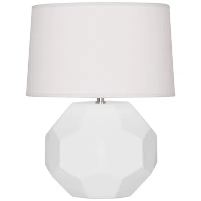 Robert Abbey , Franklin, Daisy Glazed Ceramic, Table Lamp