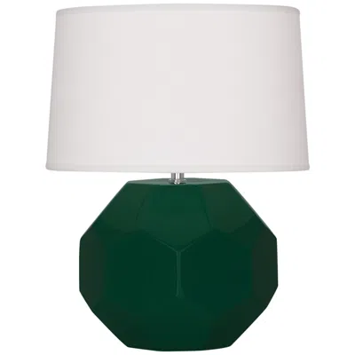 Robert Abbey , Franklin, Jungle Glazed Ceramic, Table Lamp