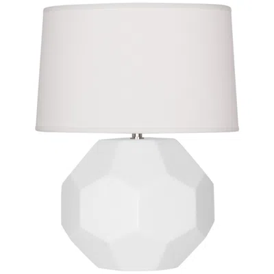 Robert Abbey , Franklin, Matte Daisy Glazed Ceramic, Table Lamp