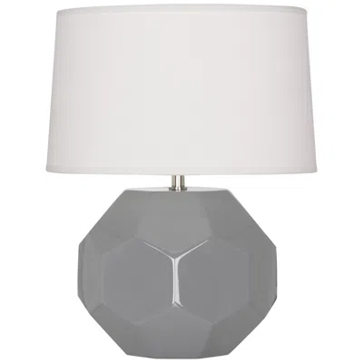 Robert Abbey Franklin Smoky Taupe Glazed Ceramic Accent Table Lamp
