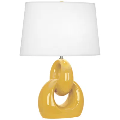 Robert Abbey Fusion 27" High Sunset Yellow Ceramic Table Lamp