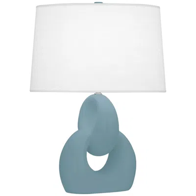 Robert Abbey Fusion 27" Modern Matte Blue Table Lamp