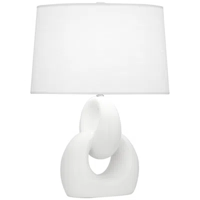 Robert Abbey Fusion Matte White Ceramic Table Lamp