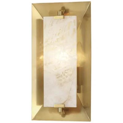 Robert Abbey Gemma 14" High Ada Modern Brass Wall Sconce