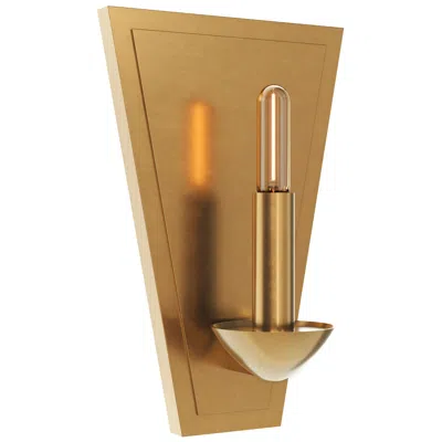 Robert Abbey Goldie 10.25" High Lacquered Burnished Brass Wall Sconce