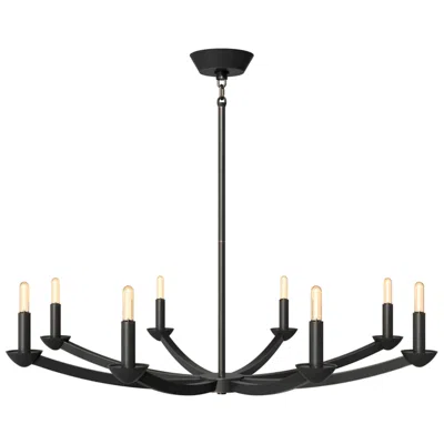 Robert Abbey Goldie 38" Wide 8-light Deep Patina Bronze Chandelier