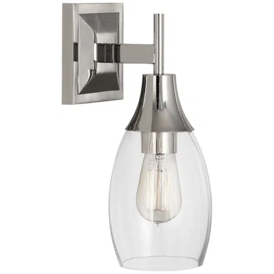 Robert Abbey Grace 13" High Polished Nickel Wall Sconce