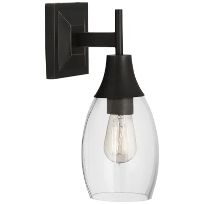 Robert Abbey Grace Wall Sconce Bronze W/glass