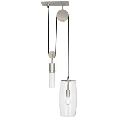 Robert Abbey Gravity 14 1/4" Wide Polished Nickel Pendant Light In White