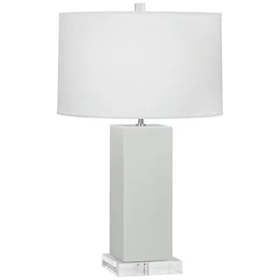 Robert Abbey Harvey 33" Celadon White Glazed Ceramic Table Lamp