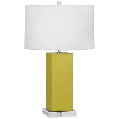 Robert Abbey Harvey 33" Citron Green Ceramic Table Lamp
