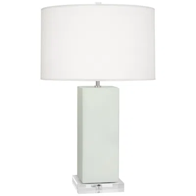 Robert Abbey Harvey 33" Modern Matte Celadon Green Ceramic Table Lamp